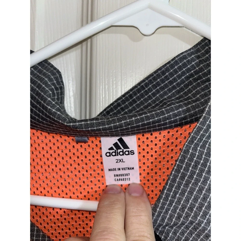 Adidas Long Sleeve‎ Quarter Zip Vented Pullover Jacket , Golf , Fishing Running